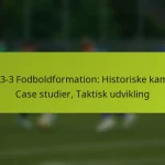 1-3-3-3 Fodboldformation: Historiske kampe, Case studier, Taktisk udvikling
